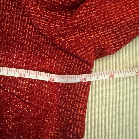 Vintage Ronni Nicole II Red Metallic Shimmer Jacket Blazer 3X Plus Made in USA - Picture 3 of 6